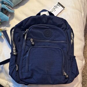 Small blue backpack
